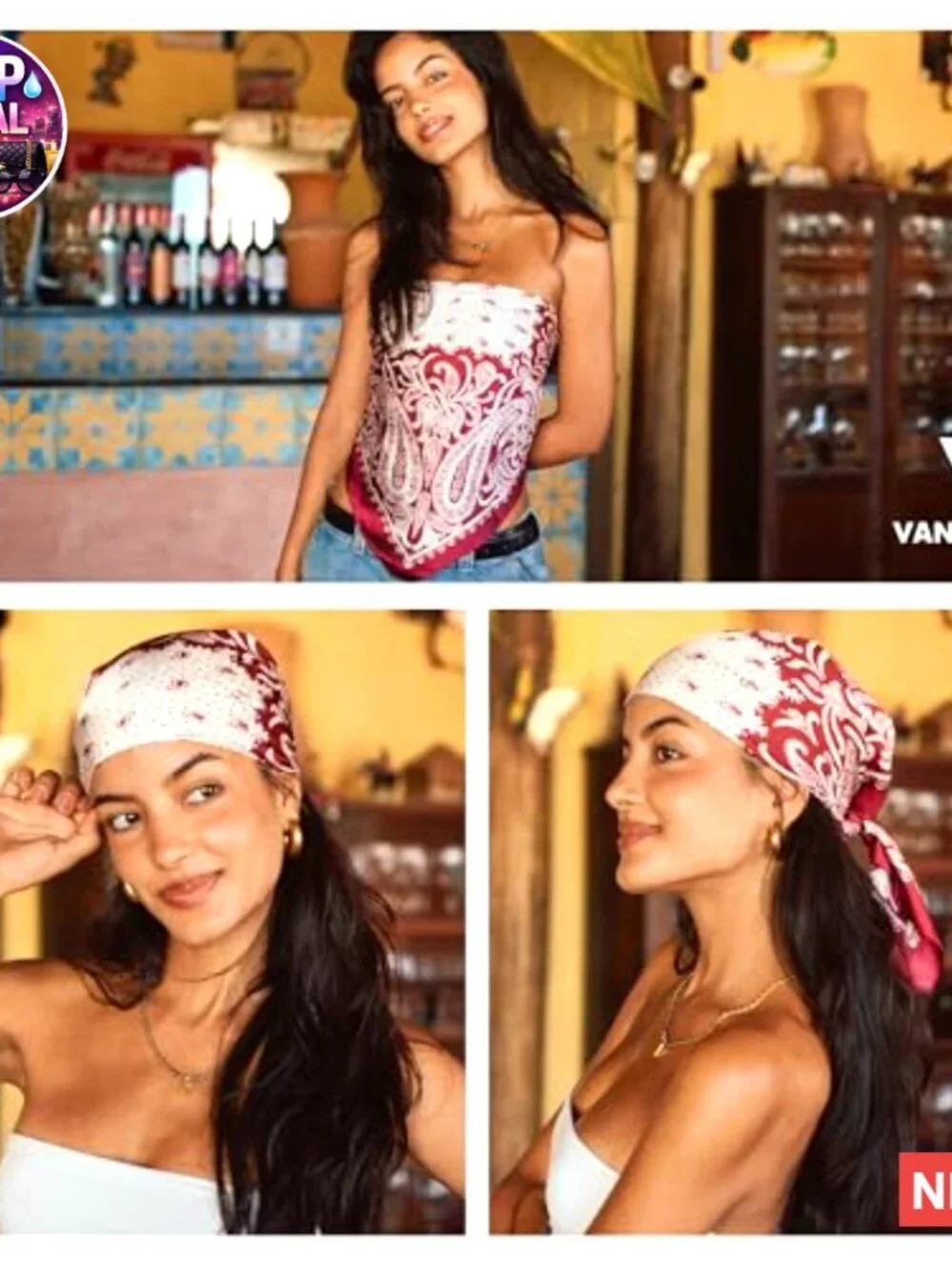 Polyester Paisley Scarf, Silk-Like Head Wrap, 27.5